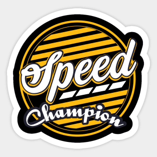 Speed Champion Sticker